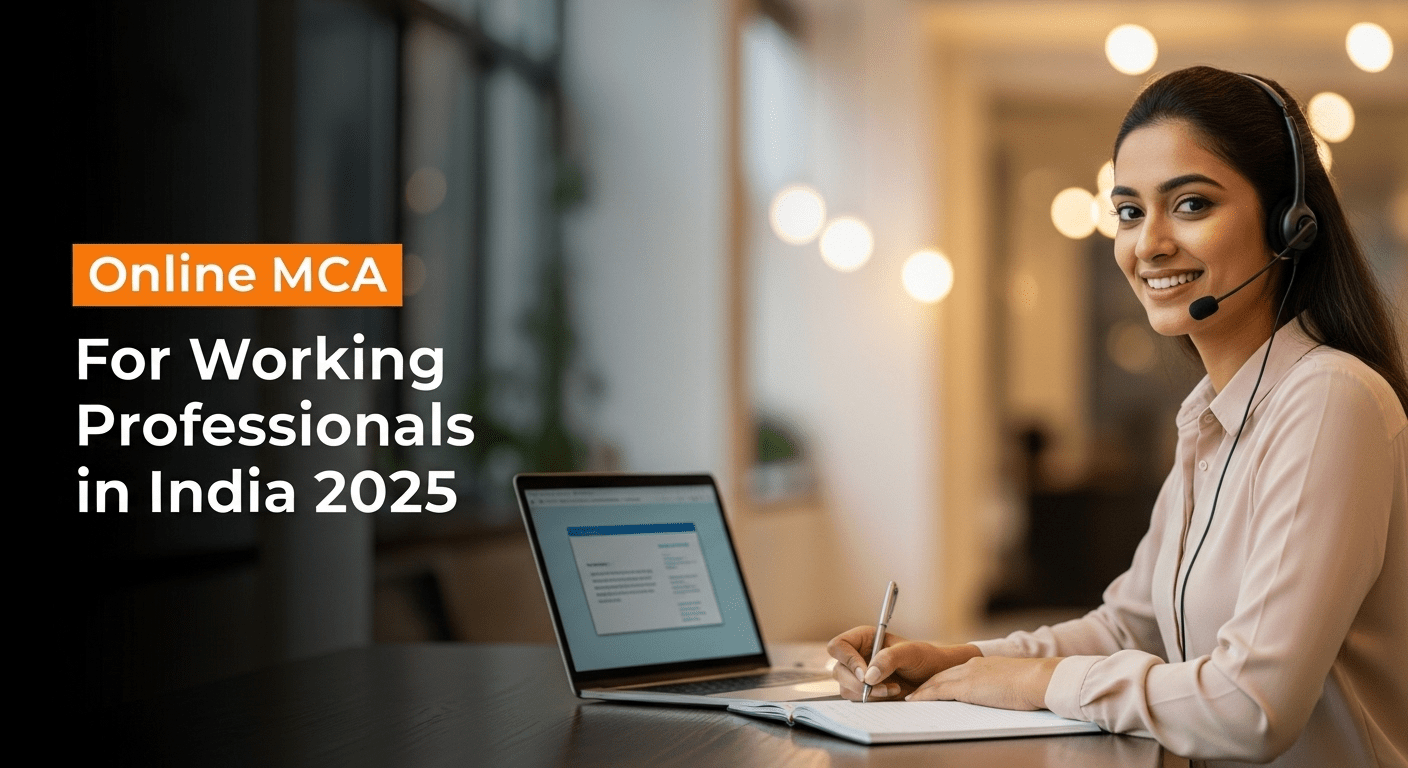 Online MCA for Working Professionals in India 2025